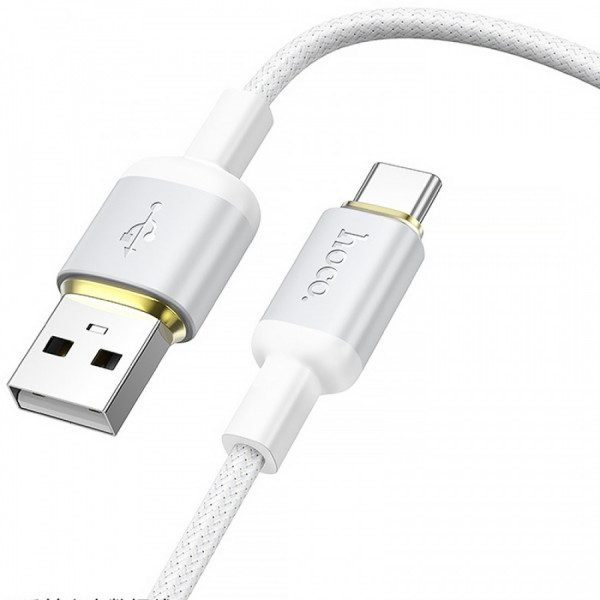 Кабель HOCO X128 Benefit charging data cable Type-C White (6942007681100)