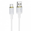 Кабель HOCO X128 Benefit charging data cable Type-C White (6942007681100)