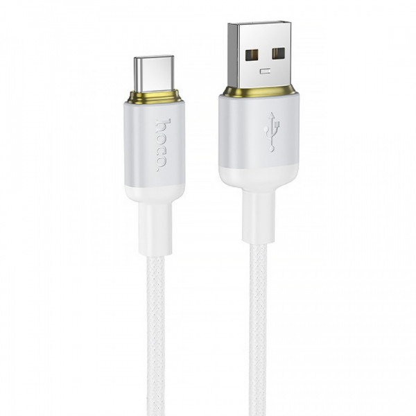 Кабель HOCO X128 Benefit charging data cable Type-C White (6942007681100)