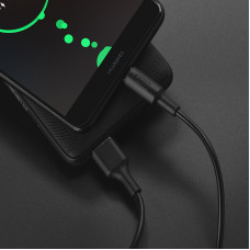 Кабель HOCO X25 USB to Type-C 2A, 1m, PVC, PVC connectors, Black (6957531080145)