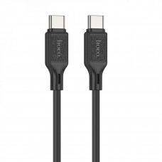 Кабель HOCO X90 Cool 60W silicone charging data cable for Type-C to Type-C Чорний