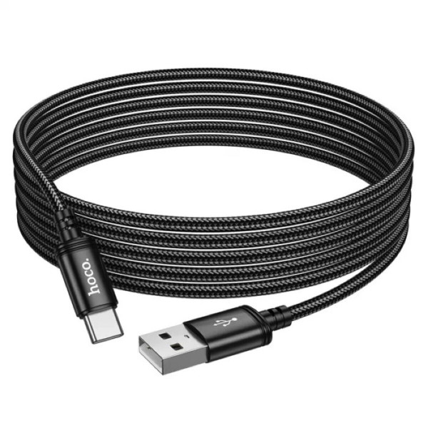 Кабель HOCO X91 Radiance charging data cable for Type-C(L=3M) Black