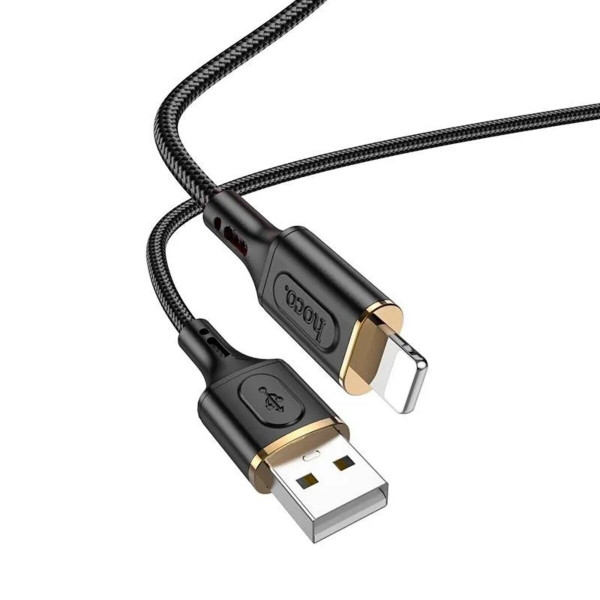 Кабель HOCO X95 Goldentop charging data cable iP Black