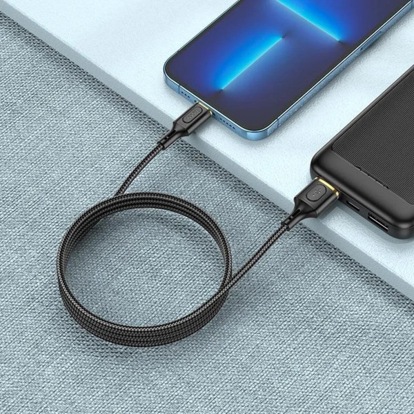 Кабель HOCO X95 Goldentop charging data cable iP Black