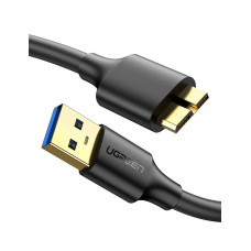 Кабель UGREEN US130 USB 3.0 A Male to Micro USB 3.0 Male Cable 2m (Чорний)(UGR-10843)