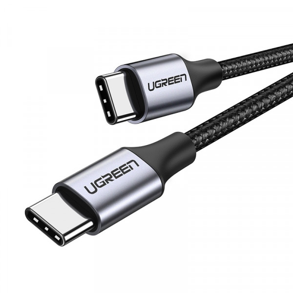 Кабель UGREEN US261 USB-C to USB-C PD Fast Charging Cable 3A Max Gray Black 1m (UGR-50150)