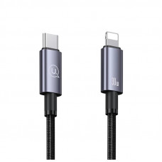 Кабель Usams US-SJ679 Type-C To Lightning 30W Aluminum Alloy Fast Charging & Data Cable -Sufeng Series tarnish 0.25m