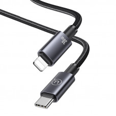 Кабель Usams US-SJ679 Type-C To Lightning 30W Aluminum Alloy Fast Charging & Data Cable -Sufeng Series tarnish 0.25m