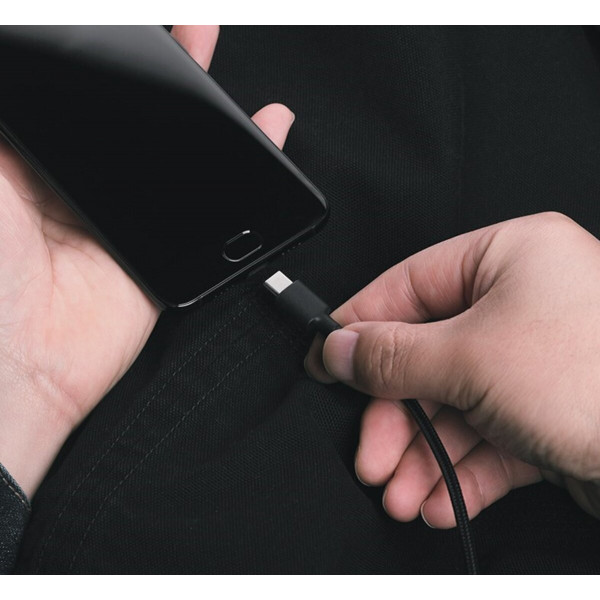 Кабель USB Type-C Xiaomi Mi Braided USB Type-C Cable 100cm Чорний