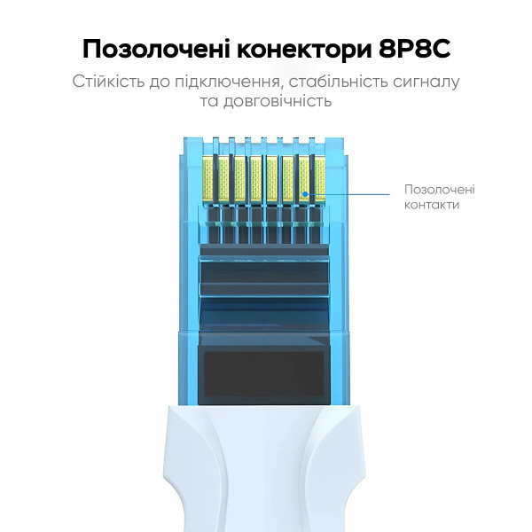 Кабель Vention Cat.5E UTP Patch Cable 1.5M Блакитний (VAP-A10-S150)