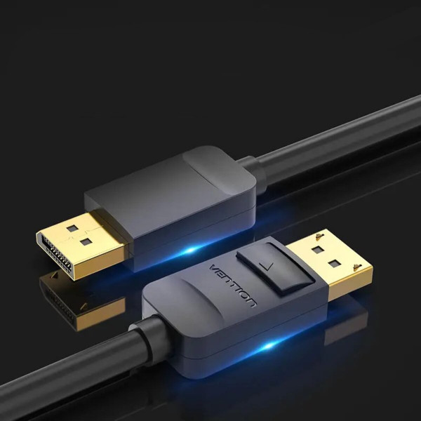 Кабель Vention DisplayPort 4К Cable 2M Чорний (HACBH)