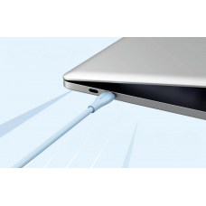 Кабель Vention USB 2.0 C Male to C Male 5A Cable 1.5M Light Блакитний Silicone Type (TAWSG)