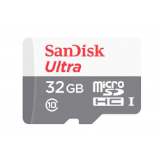 Карта пам'яті microSDHC (UHS-1) SanDisk Ultra 32Gb class 10 A1 (100Mb/s) (adapter SD)