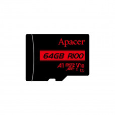 Карта пам'яті microSDXC (UHS-1) Apacer 64Gb class 10 V10 A1 R100MB/s