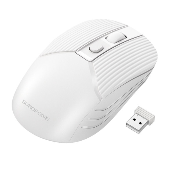 Маніпулятор миша BOROFONE BG5 Business wireless mouse White