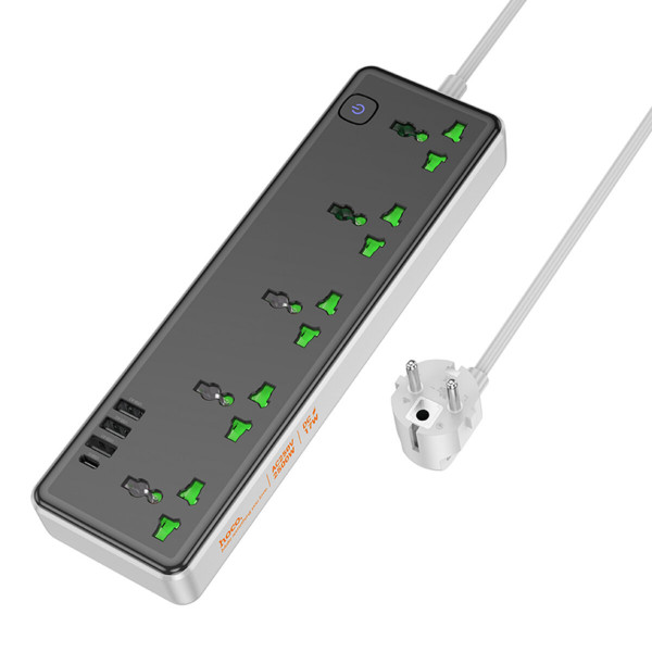 Мережевий подовжувач HOCO AC13A Talento 5-position socket(1C3A) Black