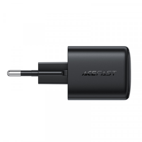 Мережевий зарядний пристрій ACEFAST A136 PD40W mini GaN USB-C fast charger Black (6974316286233)