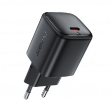Мережевий зарядний пристрій ACEFAST A136 PD40W mini GaN USB-C fast charger Black (6974316286233)