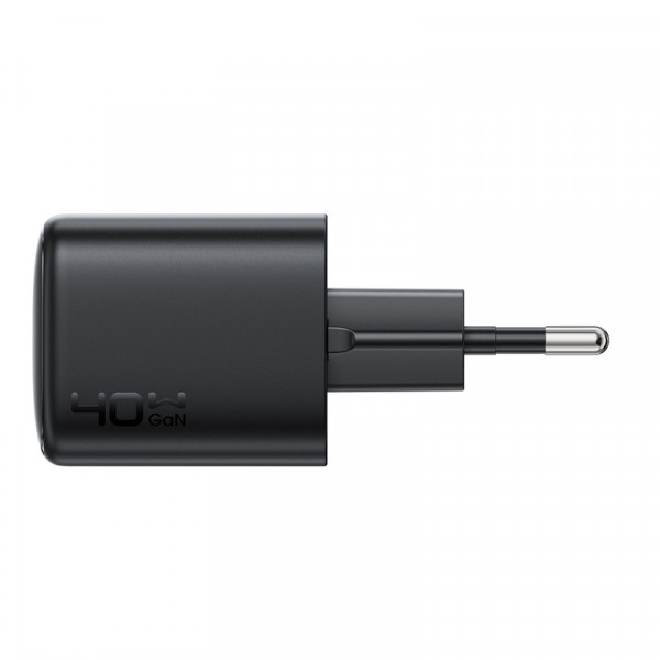 Мережевий зарядний пристрій ACEFAST A136 PD40W mini GaN USB-C fast charger Black (6974316286233)