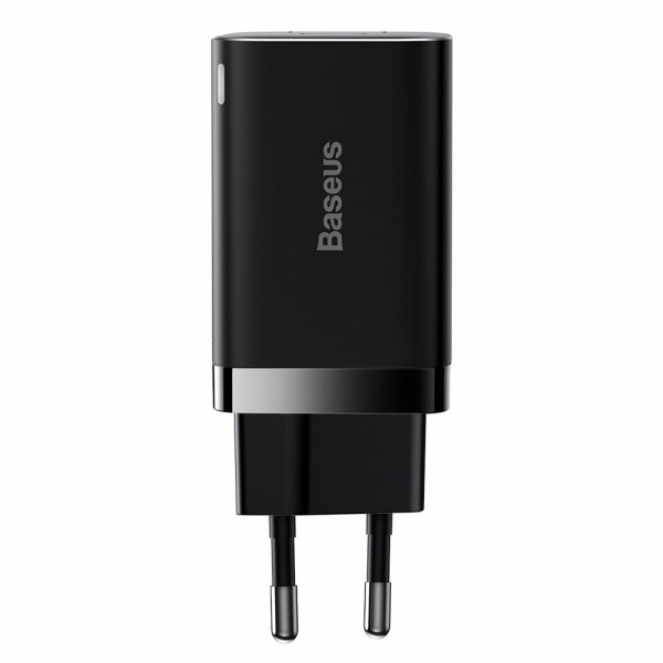 Мережевий зарядний пристрій Baseus Super Si Pro Quick Charger C+U 30W EU Black