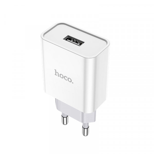 Мережевий зарядний пристрій HOCO C81A Asombroso single port charger set(Micro) 10.5W Білий