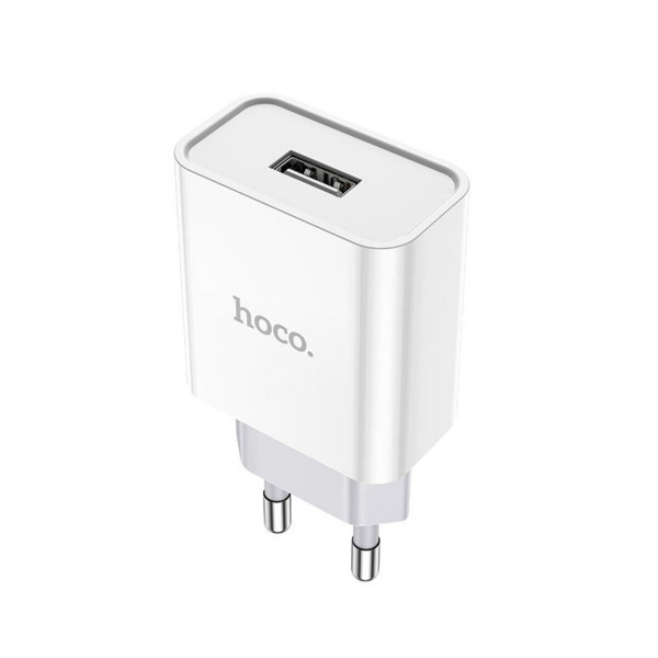 Мережевий зарядний пристрій HOCO C81A Asombroso single port charger set(Micro) 10.5W Білий