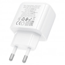 Мережевий зарядний пристрій HOCO CS54A Surplus PD20W+QC3.0 charger White (6942007631518)