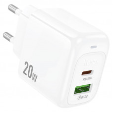 Мережевий зарядний пристрій HOCO CS54A Surplus PD20W+QC3.0 charger White (6942007631518)