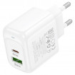 Мережевий зарядний пристрій HOCO CS54A Surplus PD20W+QC3.0 charger White (6942007631518)