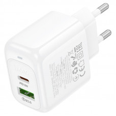 Мережевий зарядний пристрій HOCO CS54A Surplus PD20W+QC3.0 charger White (6942007631518)