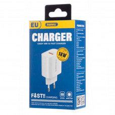 Мережевий зарядний пристрій REMAX Kiddy Series 18W 1U Fast Charge RP-U119 EU-White (6954851213208)