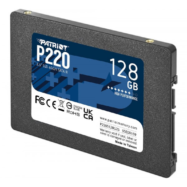 Накопичувач SSD Patriot P220 128GB 2.5" 7mm SATAIII (P220S128G25)