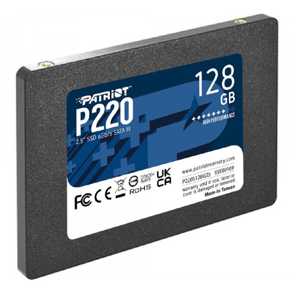 Накопичувач SSD Patriot P220 128GB 2.5" 7mm SATAIII (P220S128G25)