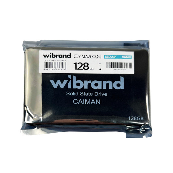 Накопичувач SSD Wibrand Caiman 128GB 2.5" 7mm SATAIII Bulk