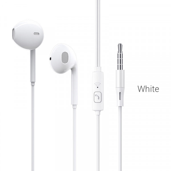 Навушники дротові BOROFONE BM54 (3.5mm) White (6931474735294)
