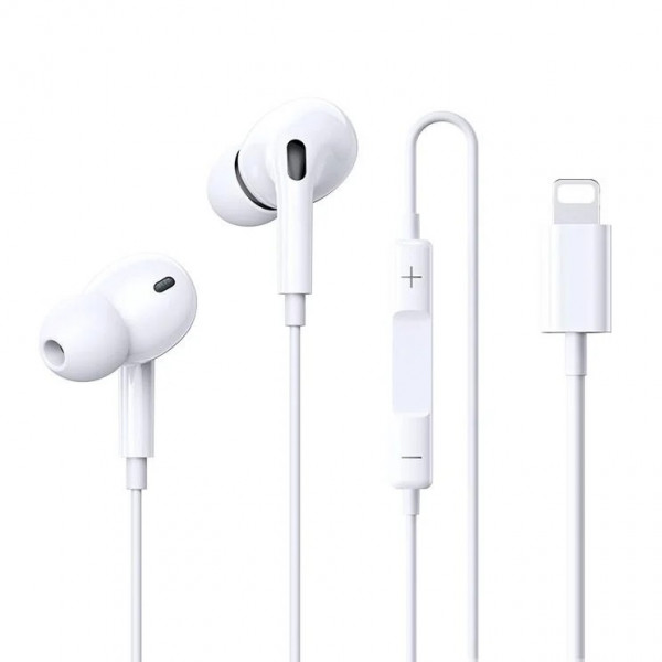 Навушники дротові REMAX Wired Earphones for Music and Call RM-575/a/i (Lightning) White (6954851234715)