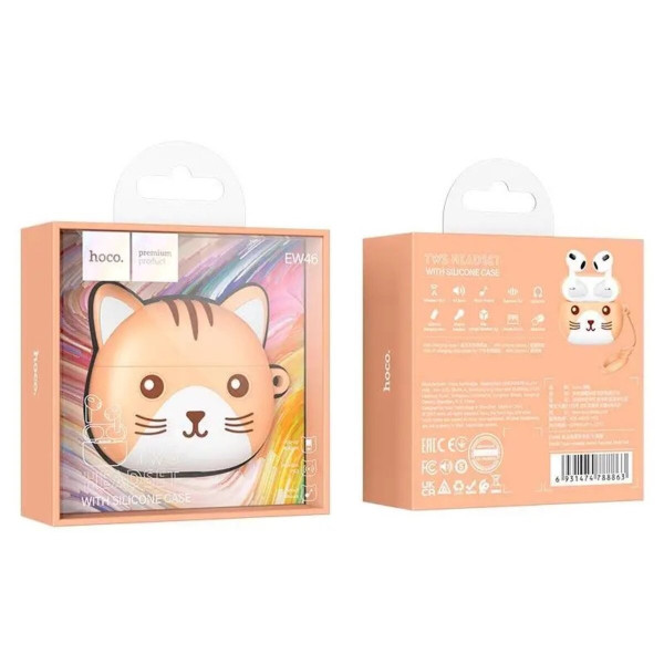 Навушники HOCO EW46 True wireless stereo headset Khaki Cat