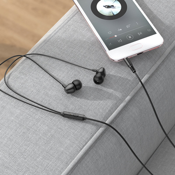Навушники HOCO M94 universal earphones with microphone Black
