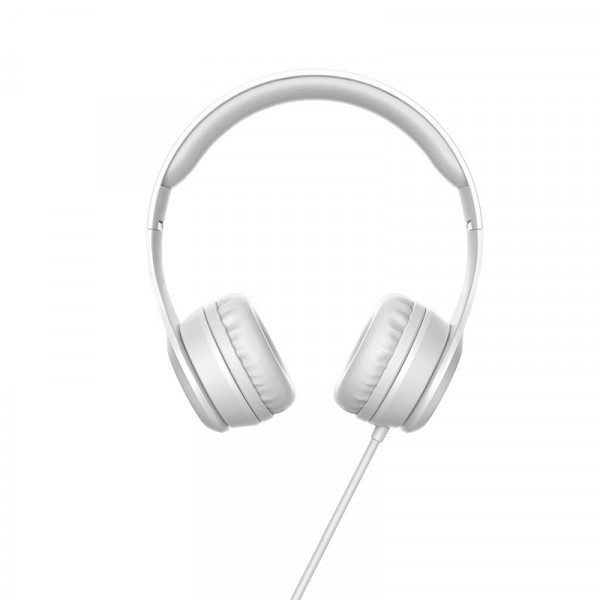 Навушники HOCO W21 Graceful charm wire control headphones Gray (6931474708298)