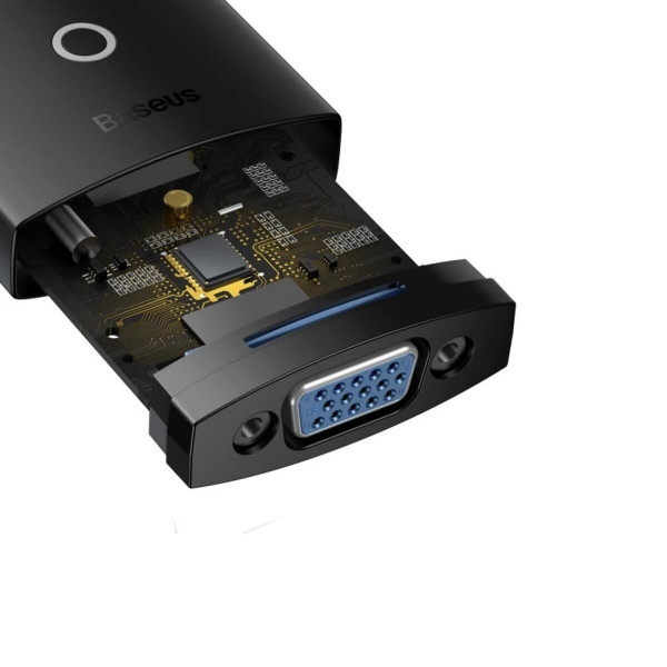 Перехідник Baseus Lite Series Adapter HDMI to VGA Black