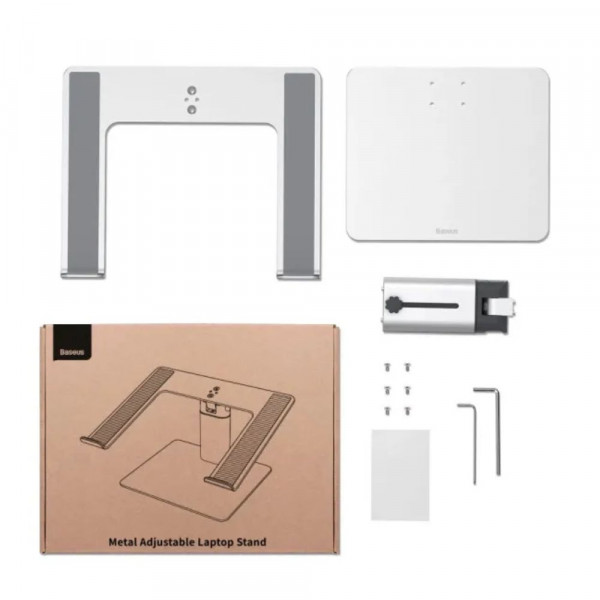 Підставка Baseus Metal Adjustable Laptop Stand Silver (LUJS000012)