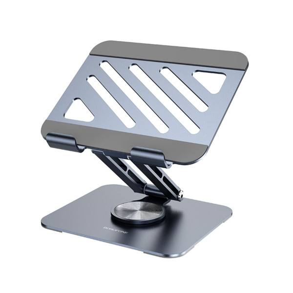 Підставка для ноутбука BOROFONE BH115 Vito metal rotating tablet holder Metal Gray