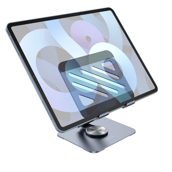 Підставка для ноутбука BOROFONE BH115 Vito metal rotating tablet holder Metal Gray