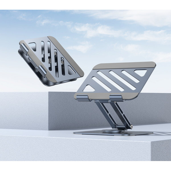 Підставка для ноутбука BOROFONE BH115 Vito metal rotating tablet holder Metal Gray