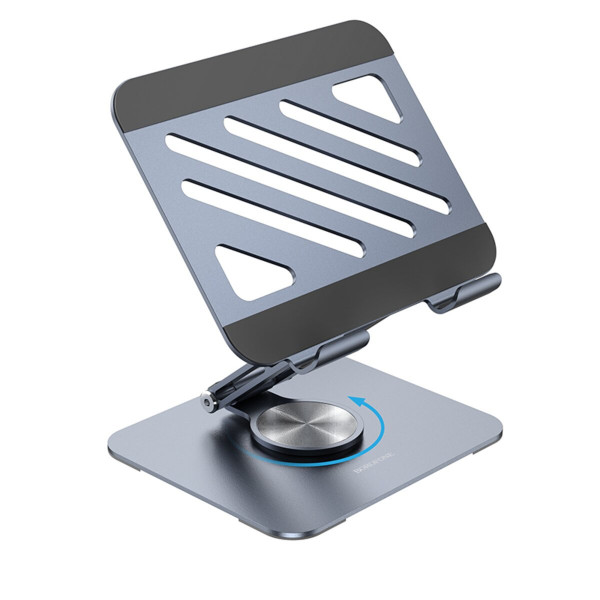 Підставка для ноутбука BOROFONE BH115 Vito metal rotating tablet holder Metal Gray