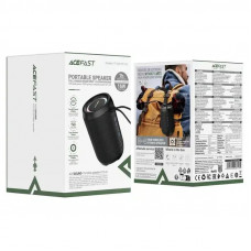 Портативна колонка ACEFAST K12 Air portable speaker, 8W, IPX4, Black (6974316287131)