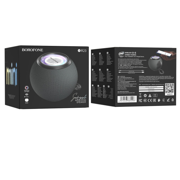 Портативна колонка BOROFONE BR23 Sound ripple sports BT speaker Чорний