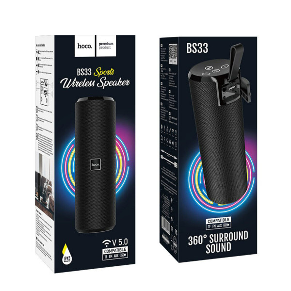 Портативна колонка HOCO BS33 Voice sports wireless speaker Чорний