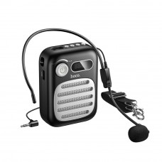 Портативна колонка з гарнітурою HOCO L23 Lemony speaker with wired microphone 5W Black (6942007672160)