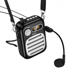 Портативна колонка з гарнітурою HOCO L23 Lemony speaker with wired microphone 5W Black (6942007672160)